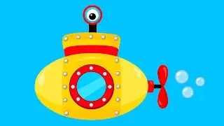 Submarine fairy tale for children