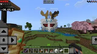 I built they yeti fruit from blox fruits in minecraft
