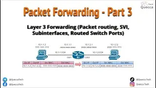 1.3. Layer 3 Forwarding - Network Forwarding, ARP, SVI config, Subinterfaces and Packet Routing