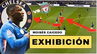 Moisés Caicedo EXHIBICIÓN ante Liverpool - Análisis Táctico