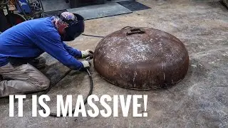Shop project [giant fire pit] & a snake in my shop