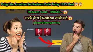 pubg lite redeem code today 😱 || pubg lite Jonathan set redeem code today 😱 | new redeem code 2024