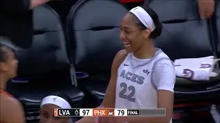 LAST 4min: Las Vegas Aces vs Phoenix Mercury WNBA basketball | A'ja Wilson, Kelsey Plum, Taurasi