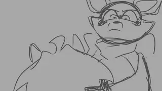 Rambley hating the Lloyd plush // Indigo Park fan animation