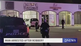 Man arrested after store robbery ends in shooting
