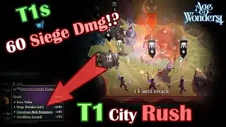 AOW4 Build that BREACHES Cities in 1 TURN with T1 units!?
