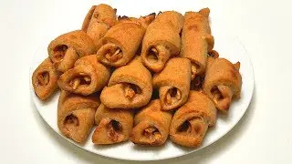 Рогалики с яблоком и корицей. Без сахара, из цельнозерновой муки. ПП рецепт