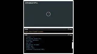 HTML | CSS | Loader Animation | Interactive Component | UI design | 