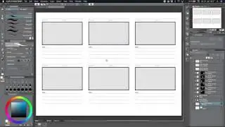 Ein Storyboard Template mit Clip Studio Paint EX 01