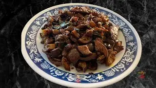 Vazhuthananga Mezhukkuvaratti - Brinjal Stir Fry
