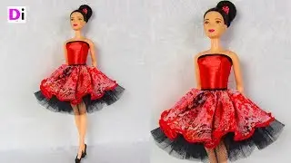 Шьем платье  с подъюбником из фатина для Куклы Барби