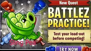 Plants Vs Zombies 2: Arena Practice Room (Sling Pea) Over 3,5Mill.New Week 47.Play game 2020