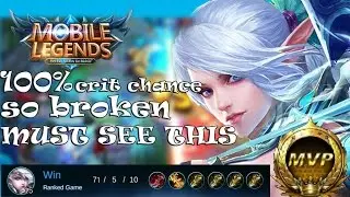 Mobile Legends Miya 100% CRIT CHANCE