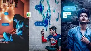 Snapseed ❤️ I Miss You Photo Editing Tutorial | Snapseed Creative Photo Editing -