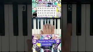 PaⅢ.SENSATION - Project Sekai (プロセカ) - Easy piano TUTORIAL 