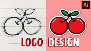 How To Create Vector Logo From a Sketch | Illustrator Tutorial