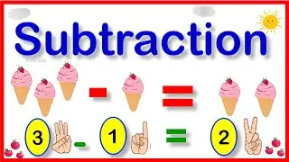 Basic Math Subtraction For Kids | Learn Minus | Sub | Subtraction for Kids | Premath Concept 