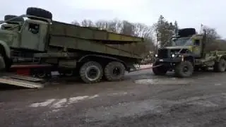 Выгрузка второго КрАЗа, 14.03.2017