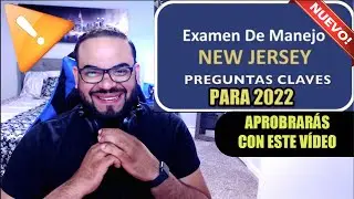 🔴 EXAMEN TEORICO DE MANEJO NEW JERSEY 2022 I PREGUNTAS CLAVES NUEVAS VIDEO COMPLETO