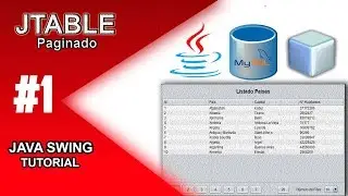 ► 36. ✅ JAVA COURSE: How to paginate records in a JTable - JTable Pagination 【TableModel】# 1/6