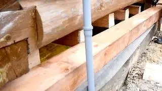 ЗАМЕНА НИЖНЕГО ВЕНЦА ЗА 14 МИНУТ / Replacing the lower crown of the house in 14 minutes