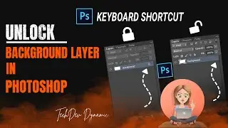 Unlock Background Layer in Photoshop | Photoshop Keyboard Shortcut | Photoshop Tips tricks & hacks
