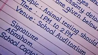 Debate Competition.Notice Writing in English.How to write Notice in English.Easy Notice Writing.