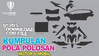 ALL POLA POLOSAN untuk keperluan branding striping decal cutting - belajar corel draw