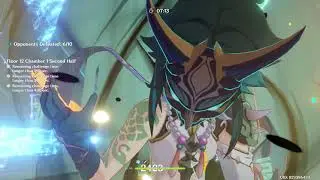 Spiral Abyss 3.4 12 Floor 9 STAR | Eula(Chocobar R1) x Xiao(Lithic Spear R5)