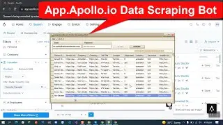 App.apollo.io Data Scraping Bot