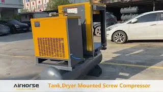Tank, Dryer,Filter mounted screw compressor 7-30HP