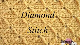 Diamond Crochet Stitch - Right Handed Video tutorial