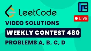 Leetcode Weekly Contest 480 | Video Solutions - A to D | by Vibhaas | TLE Eliminators