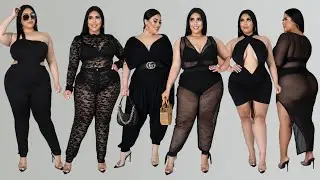 15 Sexiest Black Outfits For Plus Size - Try on haul 2021