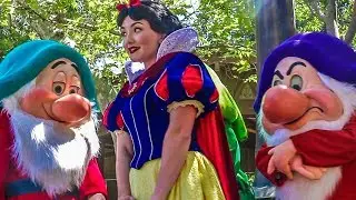Snow White and the Seven Dwarfs Appear at the Disneyland Resort