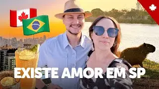 Apresentando SÃO PAULO pro namorado CANADENSE (bares, capivaras, churrasco, passeios, feira...) ❤️🇧🇷