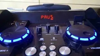 Caixa amplificadora de som acústico de 300 RMS vicini com bluetooth e cartão de memoria USB e grave