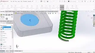 Solidworks tutorial for beginners |  spring animation in solidworks |  Assembly using solidworks
