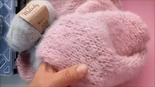 Шарф из альпаки и пандочки.