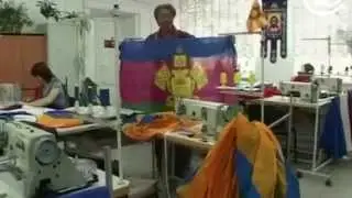 Прямая сублимационная печать - процесс печати флагов (печать на ткани)
