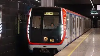 Поездка на поезде метро 81-765 «Москва» (МВМ) Савёловская-Деловой центр