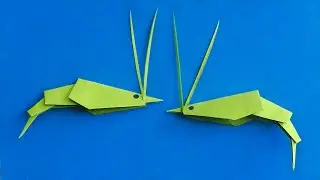 Оригами креветка / Как сделать креветку из бумаги / Бумажная креветка / Origami shrimp