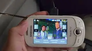Приём аналогового ТВ в Санкт-Петербурге на Samsung GT-C5310. Analogue TV in SECAM on Samsung phone.