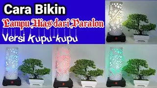 cara bikin lampu hias dari paralon, versi kupu kupu