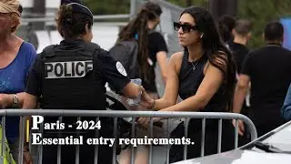 Paris 2024 Olympics: Police checking QR codes - Essential entry requirements.🚶‍♂️🚴‍♀️