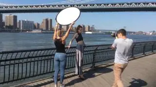 Fashion shooting in New York City with Carolina Verbova