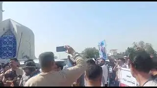 متظاهرون في منطقة العلاوي ينددون بالمادة ٥٧ ويستعدون للدخول إلى مقتربات مجلس النواب