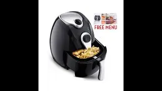 Electric No Oil Air Fryer Multifunction Programmable Timer & Temperature Control