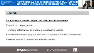 07/06/2023 - Funzioni e compiti di RUP e DEC/DL - Ilario Sorrentino