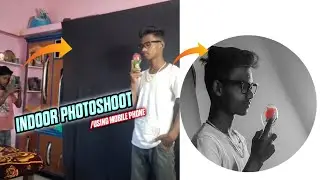 indoor photoshoot pose with rose using mobile phone #short